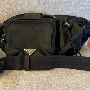 Prada Black Nylon Belt Bag